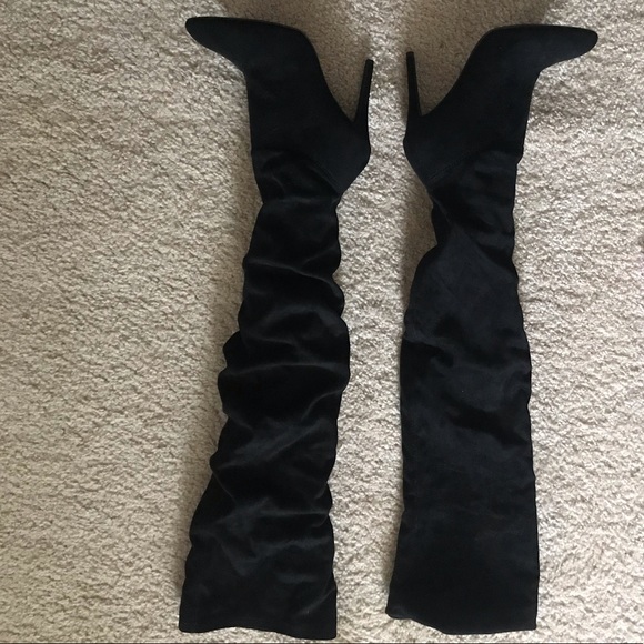 Over the knee ruffled boots - Picture 4 of 6